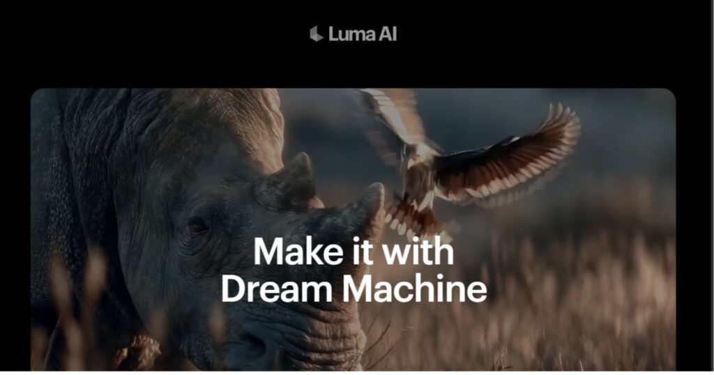 Luma Dream Machine AI Video Generators Tool