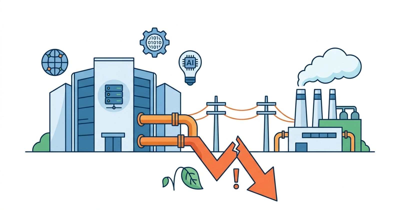 Big Tech Builds Gas Plants for AI Data Centers Amid Risks